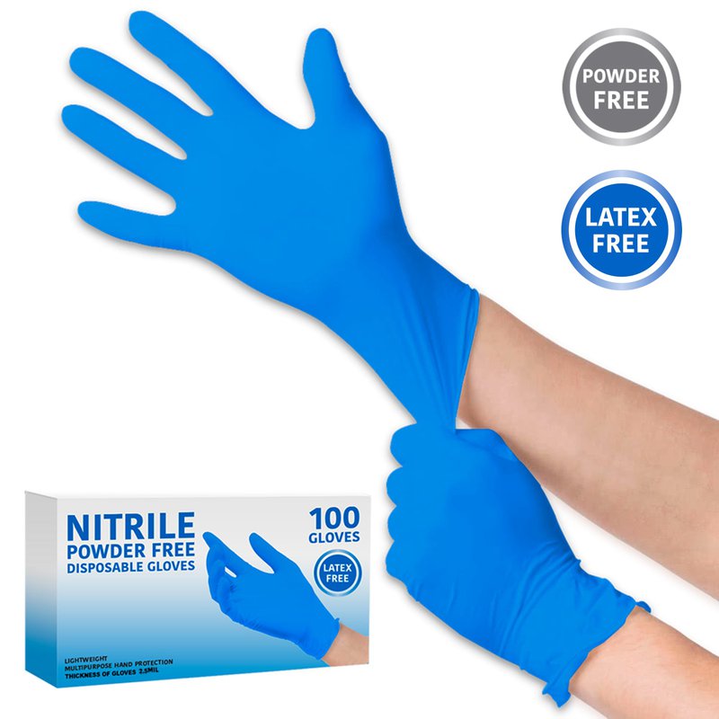Nitrile Gloves [100 Gloves Per Box]